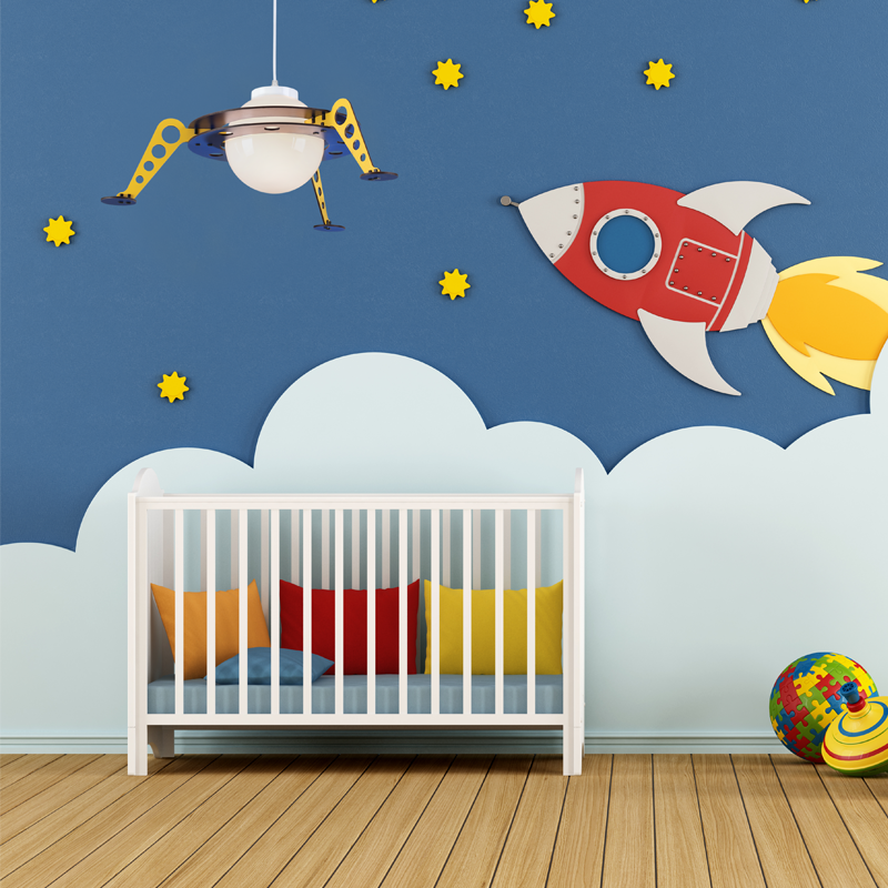 PENDANT LUMINAIRE 1ΧΕ27 SPACESHIP MDF D61XH100CM NASA ZM681P61 PENDANT LUMINAIRE 1ΧΕ27 SPACESHIP MDF D61XH100CM NASA ZM681P61