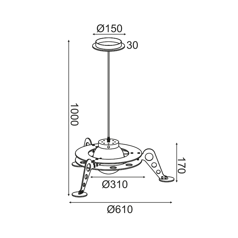 PENDANT LUMINAIRE 1ΧΕ27 SPACESHIP MDF D61XH100CM NASA ZM681P61 PENDANT LUMINAIRE 1ΧΕ27 SPACESHIP MDF D61XH100CM NASA ZM681P61