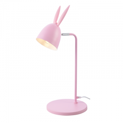 TABLE LUMINAIRE 1ΧΕ27 PINK METAL 27X22XH56CM BUNNY ZM71T56P TABLE LUMINAIRE 1ΧΕ27 PINK METAL 27X22XH56CM BUNNY ZM71T56P