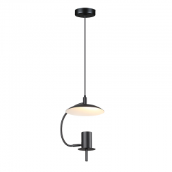 PENDANT LUMINAIRE 1ΧGU10 BLACK METAL D25X20XH100CM PARACHUTE ZM931P25B