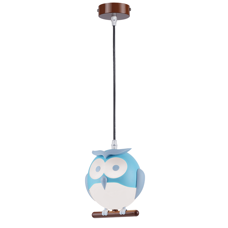PENDANT LUMINAIRE 1XE14 BLUE PLASTIC OWL 15Χ13,5ΧΗ80CM KOKKA ZN160201PBL PENDANT LUMINAIRE 1XE14 BLUE PLASTIC OWL 15Χ13,5ΧΗ80CM KOKKA ZN160201PBL