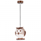 PENDANT LUMINAIRE 1XE14 BROWN PLASTIC OWL 15Χ13,5ΧΗ80CM KOKKA ZN160201PBR