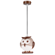 PENDANT LUMINAIRE 1XE14 BROWN PLASTIC OWL 15Χ13,5ΧΗ80CM KOKKA ZN160201PBR PENDANT LUMINAIRE 1XE14 BROWN PLASTIC OWL 15Χ13,5ΧΗ80CM KOKKA ZN160201PBR