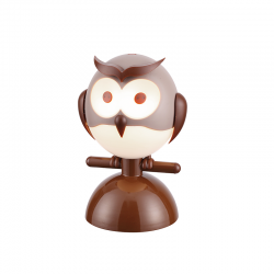 TABLE LUMINAIRE 1XE14 BROWN PLASTIC OWL 15Χ13,5ΧΗ23CM KOKKA ZN160201TBR TABLE LUMINAIRE 1XE14 BROWN PLASTIC OWL 15Χ13,5ΧΗ23CM KOKKA ZN160201TBR