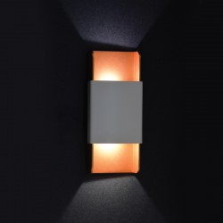 NETTO WALL MOUNTED LED 6W 3000K ALUMINUM WHITE+GOLD 25X11X5,3CM ZD808712LEDWG NETTO WALL MOUNTED LED 6W 3000K ALUMINUM WHITE+GOLD 25X11X5,3CM ZD808712LEDWG