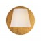 NETTO WALL LUMINAIRE LED 5W 3000K ANTIQUE BRASS MDF + WHITE PLASTIC Φ25Χ12,5CM ZM165LEDWG