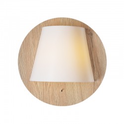NETTO WALL LUMINAIRE LED 5W 3000K LIGHT WOOD SHADE MDF + WHITE PLASTIC Φ25Χ12,5CM ZM165LEDWLW NETTO WALL LUMINAIRE LED 5W 3000K LIGHT WOOD SHADE MDF + WHITE PLASTIC Φ25Χ12,5CM ZM165LEDWLW