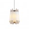 NETTO PENDANT LUMINAIRE 1ΧE27 WHITE PLASTIC+LIGHT WOOD SHADE MDF Φ35ΧΗ120CM ZM170011P