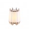 NETTO TABLE LUMINAIRE 1ΧE27 WHITE PLASTIC+LIGHT WOOD SHADE MDF Φ25ΧΗ36CM ZM170011T