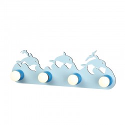 NETTO WALL LUMINAIRE 4XE27 BLUE METALLIC+MDF FOREST 51Χ17Χ13,5CM ZN170114WB NETTO WALL LUMINAIRE 4XE27 BLUE METALLIC+MDF FOREST 51Χ17Χ13,5CM ZN170114WB