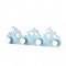 NETTO WALL LUMINAIRE 4XE27 BLUE METALLIC+MDF FOREST 51Χ17Χ13,5CM ZN170114WB