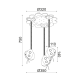 PHASING OUT PENDANT LUMINAIRE 3XE27 MULTICOLOR METAL+PLASTIC+MDF BEE Φ23ΧH75CM BEES ZN170163CRY PHASING OUT PENDANT LUMINAIRE 3XE27 MULTICOLOR METAL+PLASTIC+MDF BEE Φ23ΧH75CM BEES ZN170163CRY