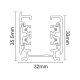 TRACK 4 CABLE 2 METER BLACK 4W2MB