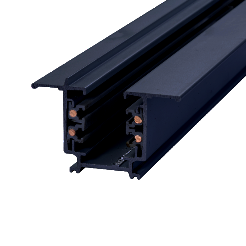 RECESSED TRACK 4 CABLE 2 METER BLACK 4WRE2MB