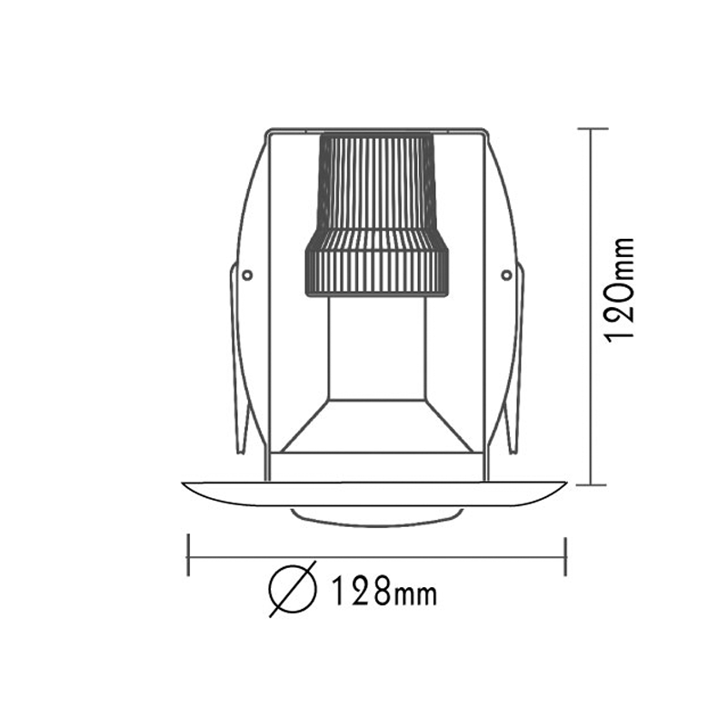 SPOT R80 BLACK AC.045R80B