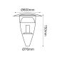SQUARE LIGHTHEAD  EVOLUTA  TYPE WITH COVER BST2160C