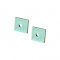 SET OF PLASTIC END CAPS FOR P135/A, 1PC WITH HOLE   1PC WITHOUT HOLE EP135