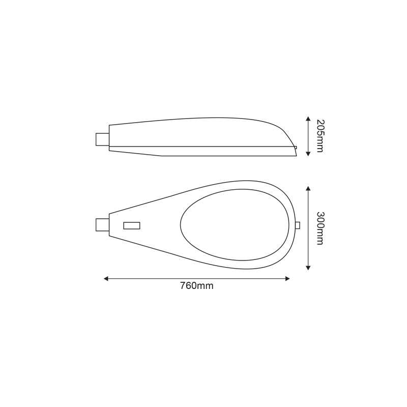 ROAD LIGHT EMPTY BODY FYZD920