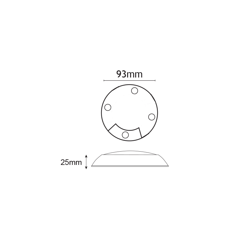 MODULE LED 2.6W WITH CABLE IP66 4000K 12V DC HI2451LNW