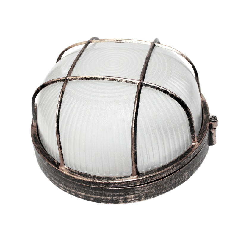 WALL LUMINAIRE Ε27 Φ190 RUST WITH GRID HI5011R
