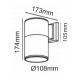 SPOT LIGHT E27 1 BEAM BLACK HI7002B