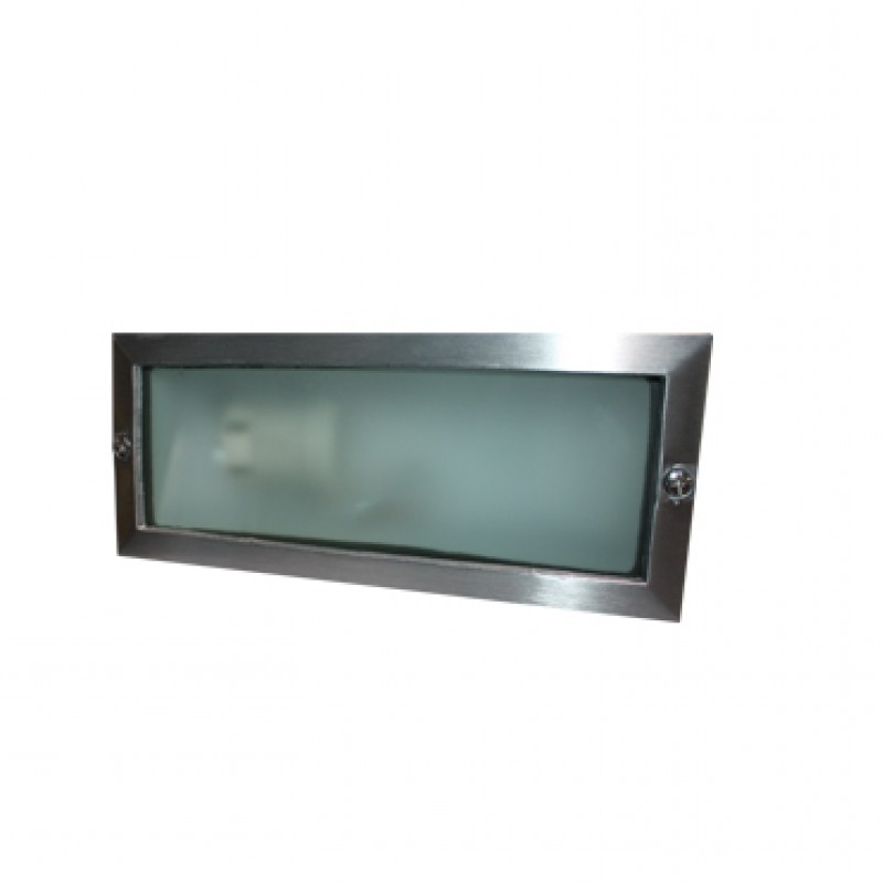 RECESSED WALL LAMP E27 233X101 NICKEL MATTE HI7002E27