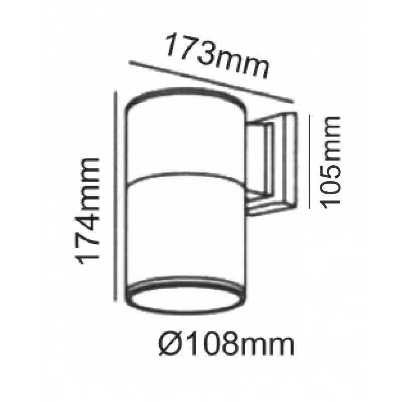 SPOT E27 1 BEAM RUST HI7002R