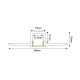 LING TRIMLESS ALUMINUM PROFILE WITH OPAL PC DIFFUSER 2m/pc P135