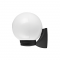 PLASTIC WALL GARDEN BLACK LUMINAIRE Φ200 Ε27 IP44 PLGM1B