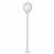 PLASTIC FLOOR GARDEN WHITE LUMINAIRE 100CM Φ200 Ε27 IP44 PLGM5W