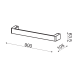 WALL MOUNTED LED 18W 3000K ALUMINUM GOLD 90Χ6,4Χ10,5CM FOGA ZD810418LEDGD