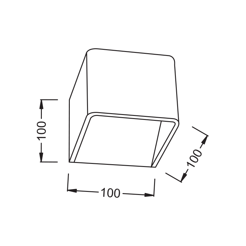 WALL MOUNTED LED BLACK UP-DOWN CUBE 1X3W 230V 3000K 30000hrs NEPHELE L35037BK WALL MOUNTED LED BLACK UP-DOWN CUBE 1X3W 230V 3000K 30000hrs NEPHELE L35037BK