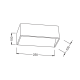 WHITE LUMINAIRE LED UP-DOWN PARALLEL 2X3W 230V 3000K 25000hrs NEPHELE L35037L WHITE LUMINAIRE LED UP-DOWN PARALLEL 2X3W 230V 3000K 25000hrs NEPHELE L35037L
