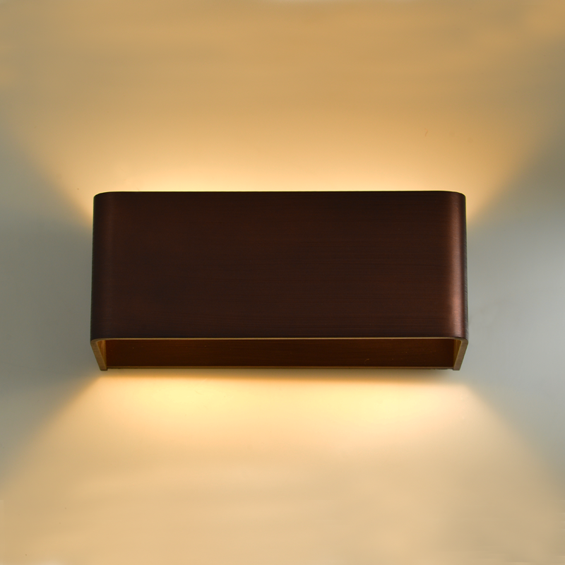 WALL MOUNTED LED COLOR WOOD UP-DOWN PARALLEL 2X3W 230V 3000K 30000hrs NEPHELE L35037LWD