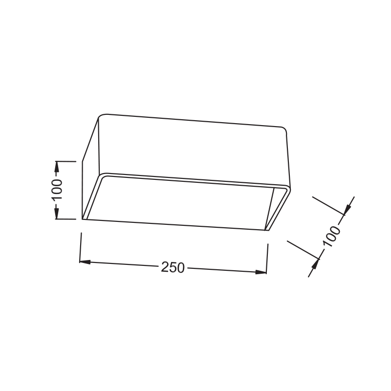 WALL MOUNTED LED COLOR WOOD UP-DOWN PARALLEL 2X3W 230V 3000K 30000hrs NEPHELE L35037LWD