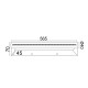 WALL MOUNTED LED SMD 15W 3200K IP44 TINKI ACRYLIC+METAL 57X4,5X7CM TINKI TNK7518315W