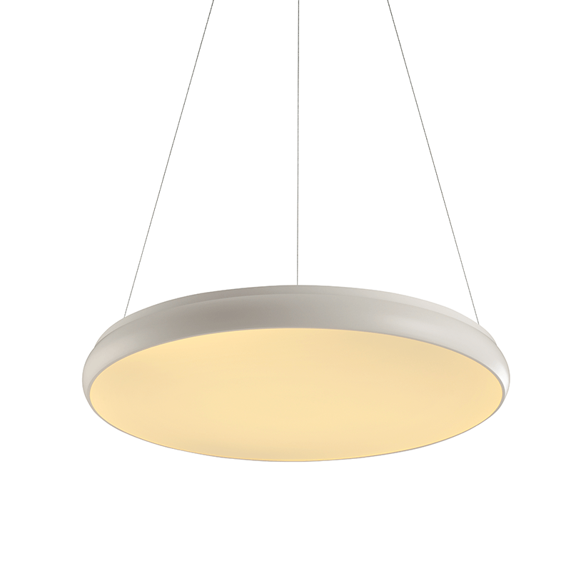 PENDANT LUMINAIRE LED 70W 5600LM 3000K WHITE METAL D80XH130CM KALLISTA V27LEDP80WH PENDANT LUMINAIRE LED 70W 5600LM 3000K WHITE METAL D80XH130CM KALLISTA V27LEDP80WH