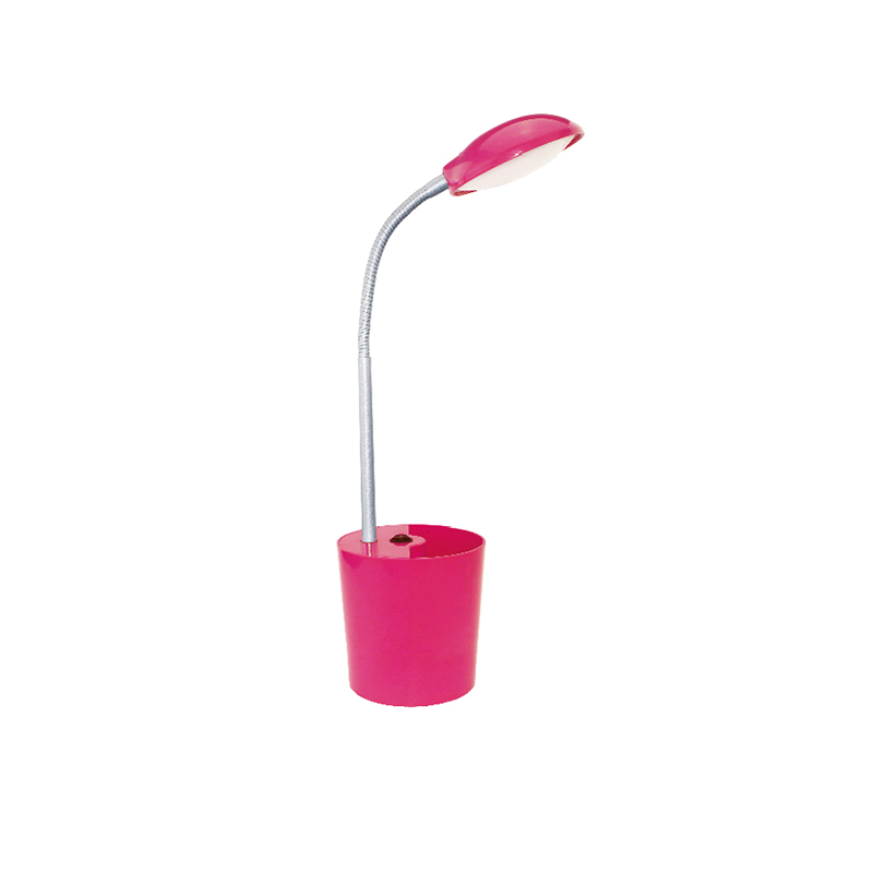PHASING OUT LED DESK LAMP 5W 4000Κ PENCILCASE PINK 230V Φ11ΧΗ49CM HULLEN 16035LEDPK