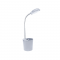 PHASING OUT LED DESK LAMP 5W 4000Κ PENCILCASE GREY 230V Φ11ΧΗ49CM HULLEN 16035LEDGY