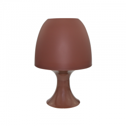 TABLE LAMP 1XE14 PLASTIC TAUPE Φ16XH25,5CM NIOKI 1024STE TABLE LAMP 1XE14 PLASTIC TAUPE Φ16XH25,5CM NIOKI 1024STE