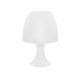TABLE LAMP 1XE14 PLASTIC WHITE Φ16XH25,5CM NIOKI 1024SWH TABLE LAMP 1XE14 PLASTIC WHITE Φ16XH25,5CM NIOKI 1024SWH