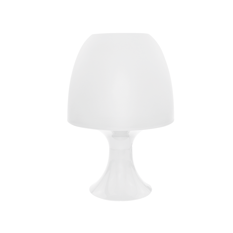TABLE LAMP 1XE14 PLASTIC WHITE Φ16XH25,5CM NIOKI 1024SWH