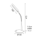 TABLE LAMP 5W WHITE 4000K WITH SPIRAL 230V Φ13XH47,5CM BAZ 15205LEDWH TABLE LAMP 5W WHITE 4000K WITH SPIRAL 230V Φ13XH47,5CM BAZ 15205LEDWH