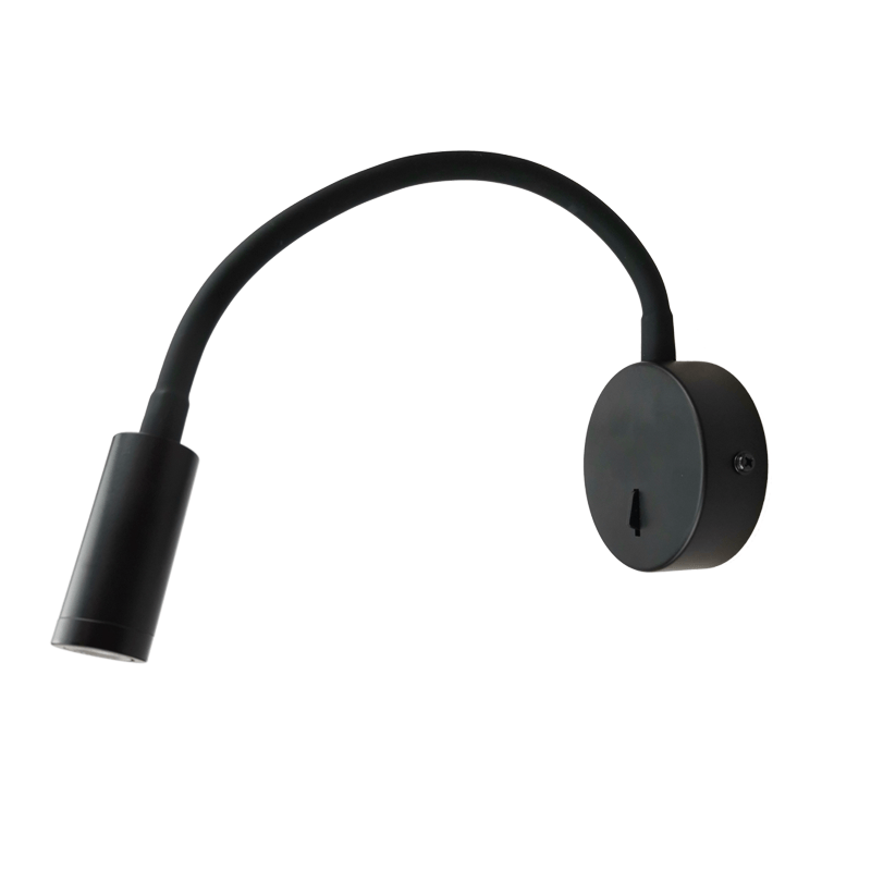 WALL LAMP LED 3W 3200K 190LM BLACK METAL D8X36CM ALIS SF1501LEDB