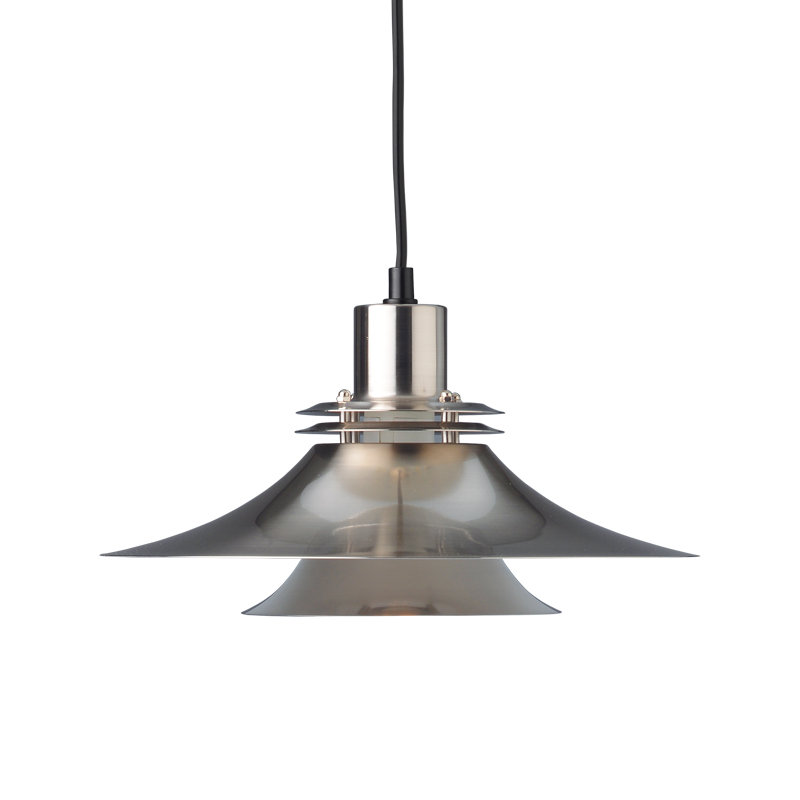 NETTO PENDANT LUMINAIRE 1ΧΕ27 METALIC SATIN NIKEL Φ31,5ΧΗ122CM KS07871PSN