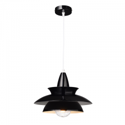 PHASING OUT PENDANT LUMINAIRE 1ΧΕ27 METALIC BLACK Φ33ΧΗ128CM BROOKLYN KS07881PBK PHASING OUT PENDANT LUMINAIRE 1ΧΕ27 METALIC BLACK Φ33ΧΗ128CM BROOKLYN KS07881PBK