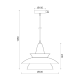PHASING OUT PENDANT LUMINAIRE 1ΧΕ27 METALIC EKAI Φ33ΧΗ128CM BROOKLYN KS07881PEK