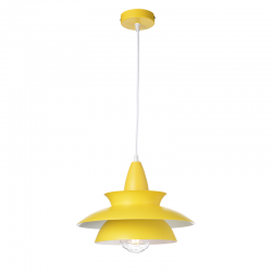 PHASING OUT PENDANT LUMINAIRE 1ΧΕ27 METALIC YELLOW Φ33ΧΗ128CM BROOKLYN KS07881PYW PHASING OUT PENDANT LUMINAIRE 1ΧΕ27 METALIC YELLOW Φ33ΧΗ128CM BROOKLYN KS07881PYW
