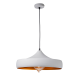 PENDANT LUMINAIRE 1ΧΕ27 METALIC WHITE/GOLD Φ46ΧΗ123CM CALIPHATE KS07961PWG PENDANT LUMINAIRE 1ΧΕ27 METALIC WHITE/GOLD Φ46ΧΗ123CM CALIPHATE KS07961PWG