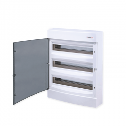 SURFACE MOUNTING 54 MODULES 3 ROWS TRANSPARENT 282N3X18C SURFACE MOUNTING 54 MODULES 3 ROWS TRANSPARENT 282N3X18C